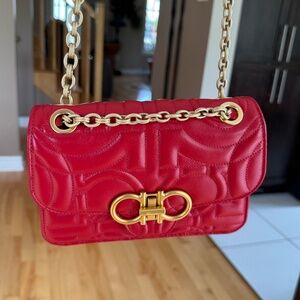 FERRAGAMO Gancini quilted crossbody bag